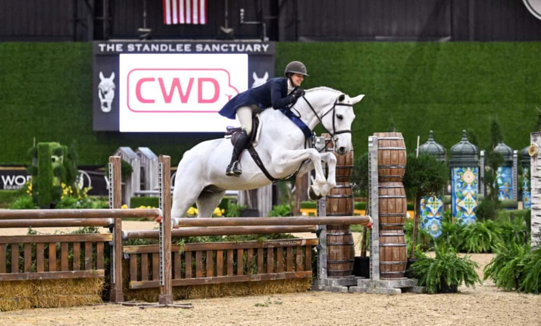Molly McAdow and Platinum Capture $15,000 CWD USHJA National Open Hunter Derby