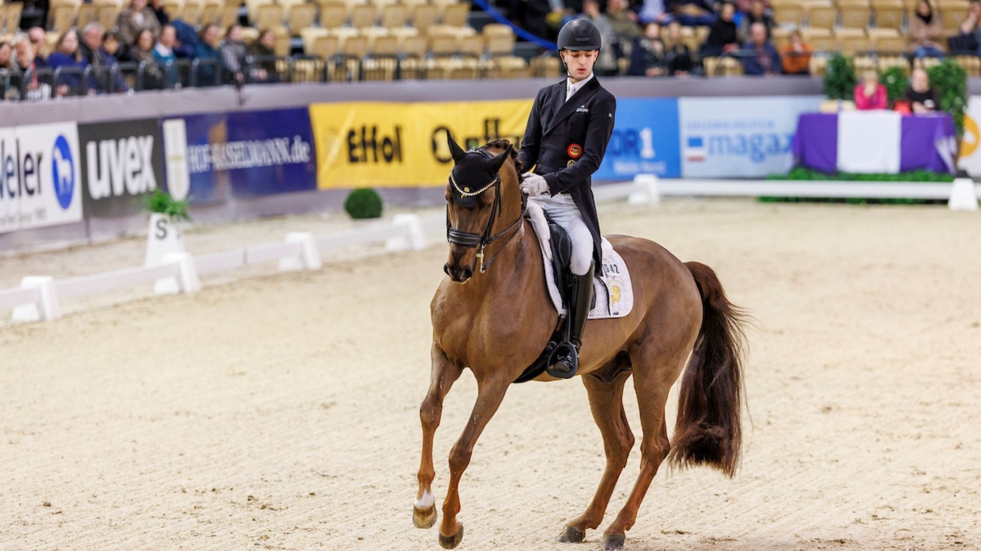 Moritz Treffinger und Fiderdance werden 4. in ihrem CDI5* Debüt in Salzburg!