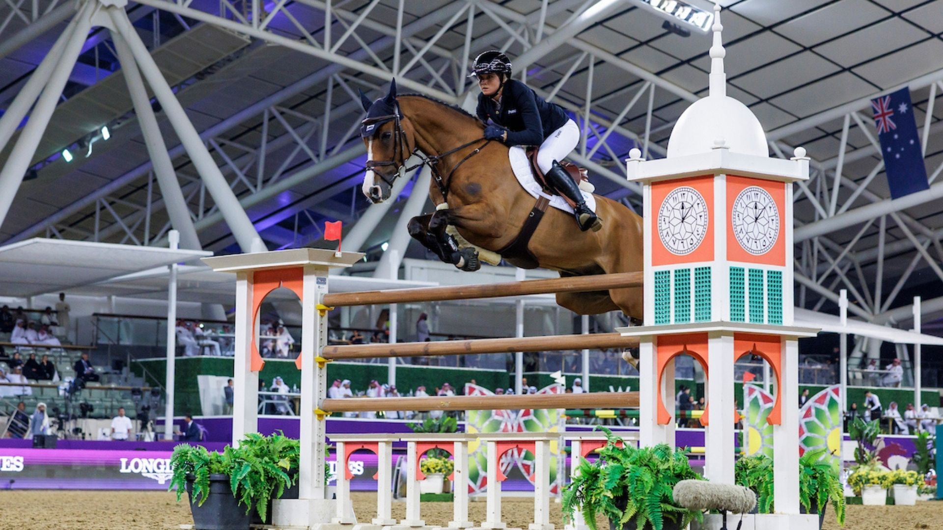 Michael Pender knapp vor Henrik von Eckermann beim H.H. Sharjah Ruler Cup