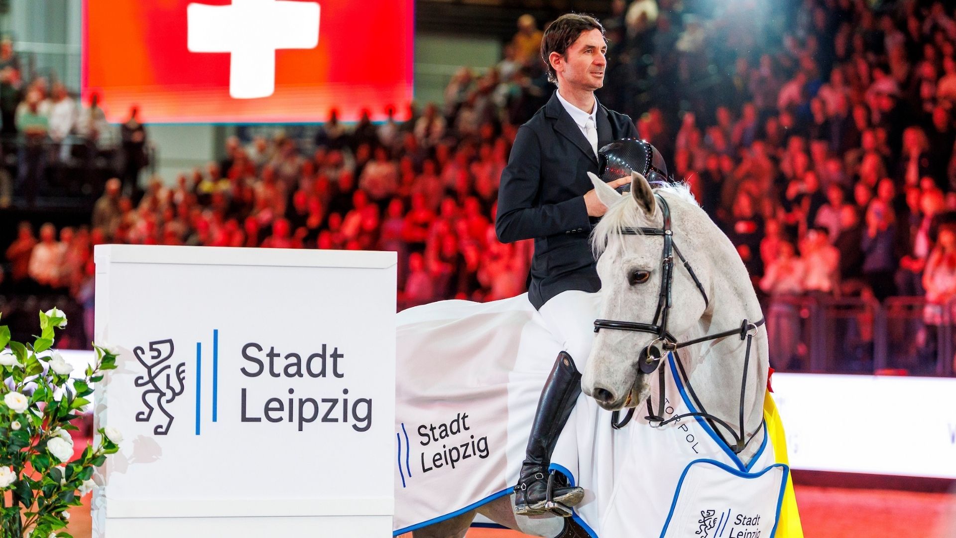 Steve Guerdat verweist Gerrit Nieberg im Championat der Stadt Leipzig auf Rang 2