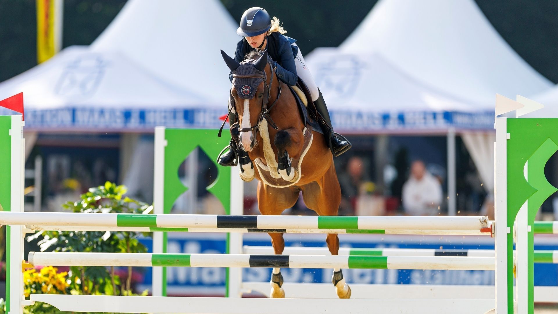 Finalqualifikation der Springponys: Antonia Ercken gewinnt mit Del Drago bei den 5-jährigen und mit Magic's Mogli ST bei den 6-jährigen
