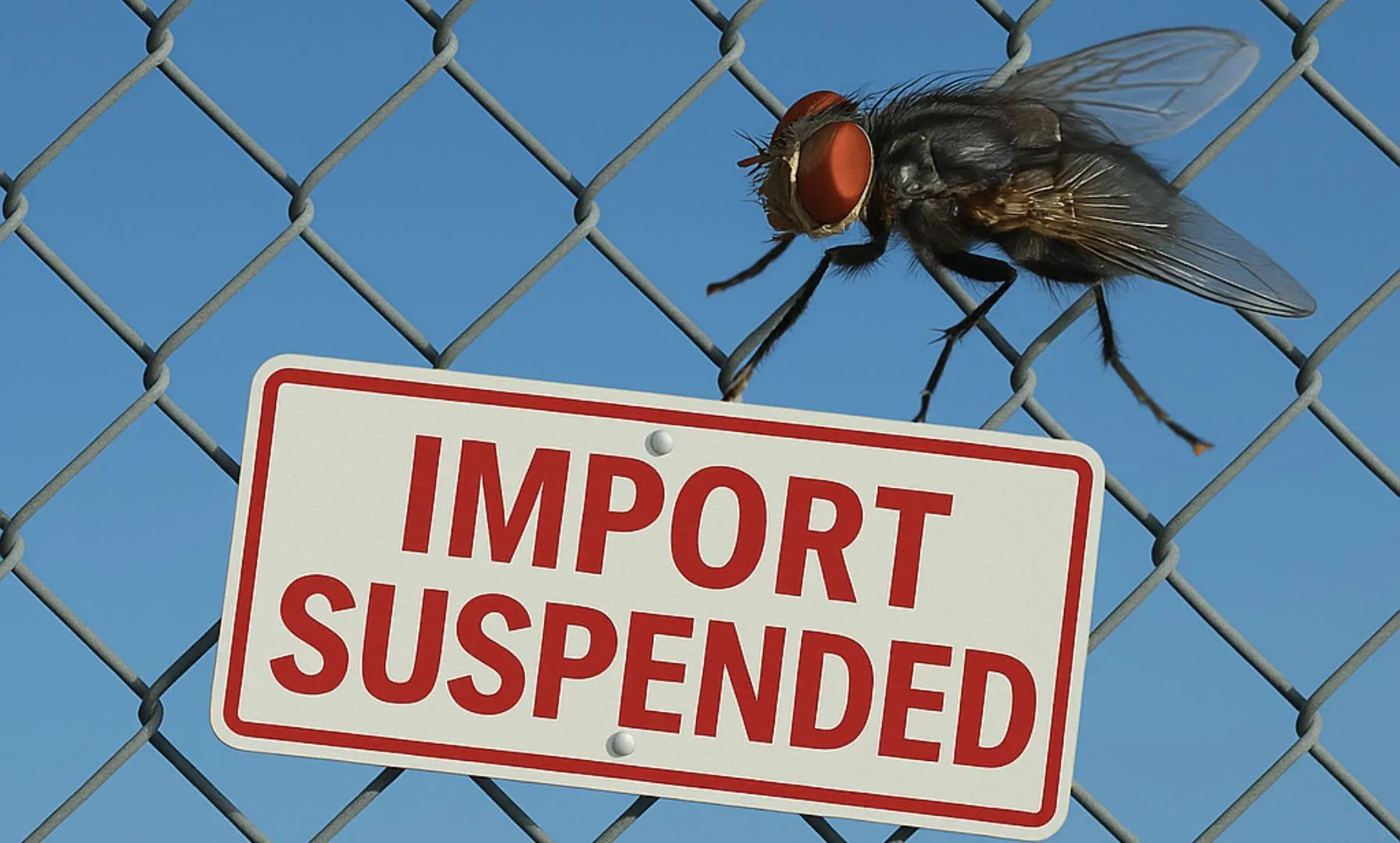 Importstopp für Lebendtiere an US-Südgrenze wegen Ausbreitung der Schraubenwurmfliege