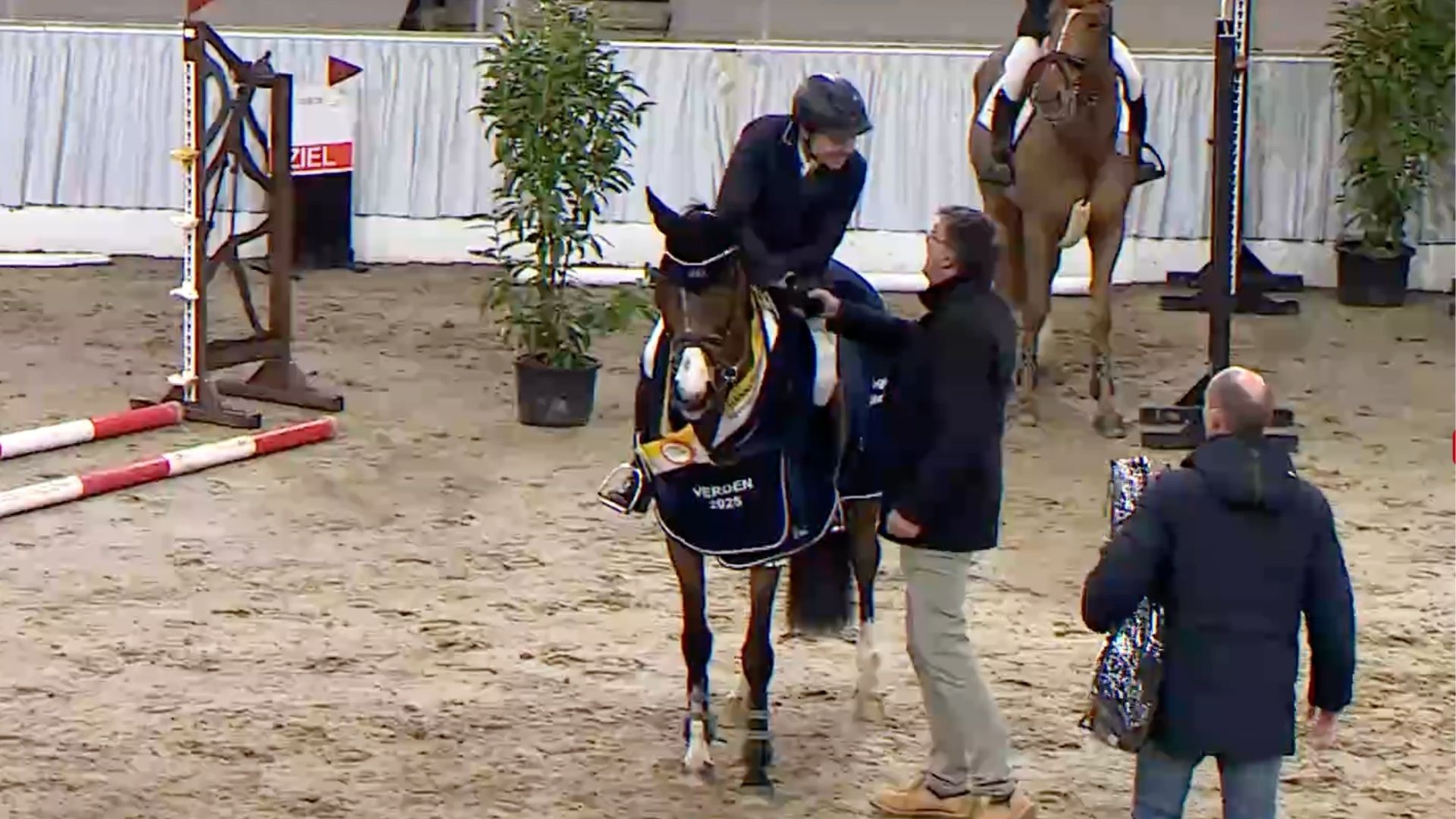 Bambi Jo PJ gewinn das Finale der Hannoveraner Springpferdemasters für 6-Jährige!