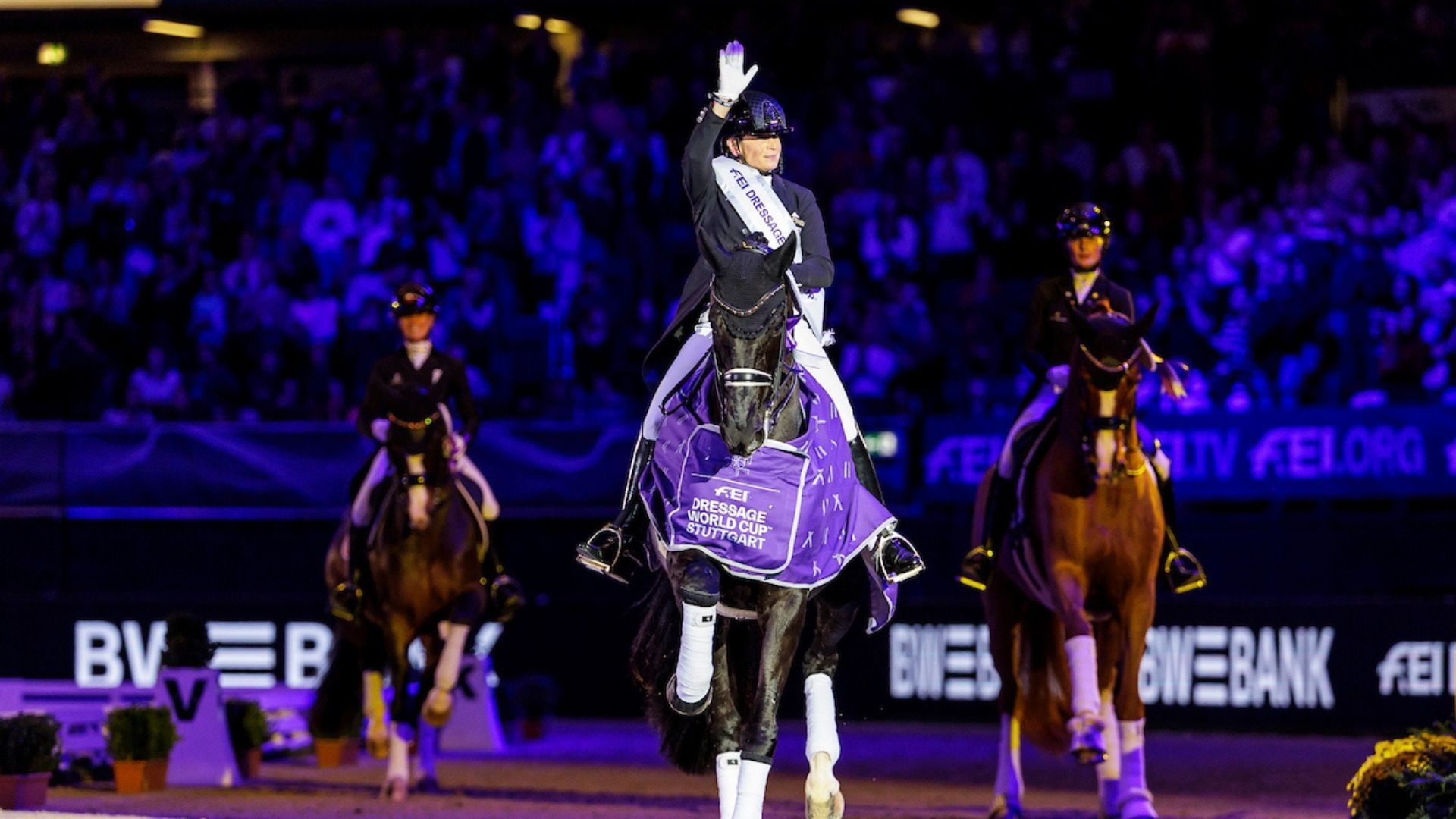 Isabell Werth kommt mit Wendy de Fontaine nach Amsterdam
