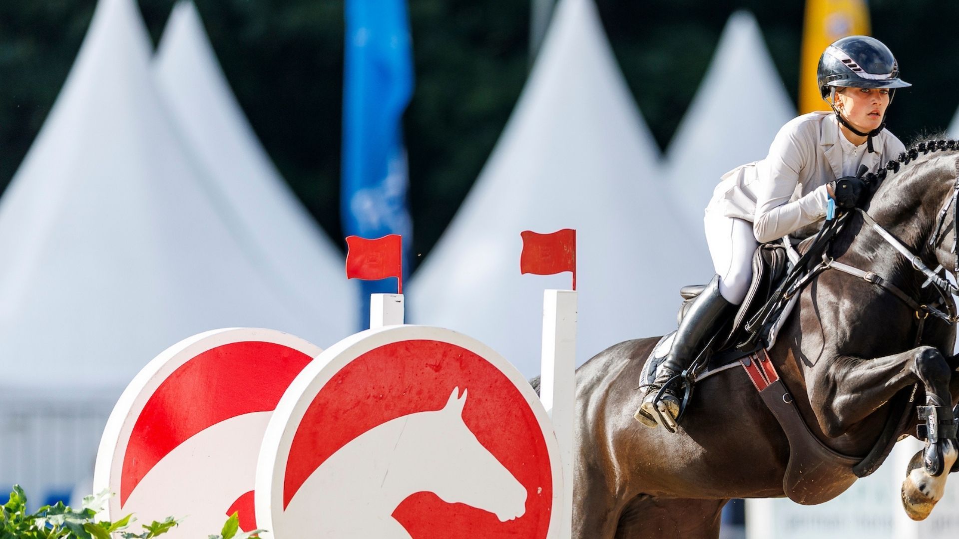 Jona Jolie Schwamborn siegt bei Sichtungsprüfung zum HGW-Bundesnachwuchschampionats der Springreiter