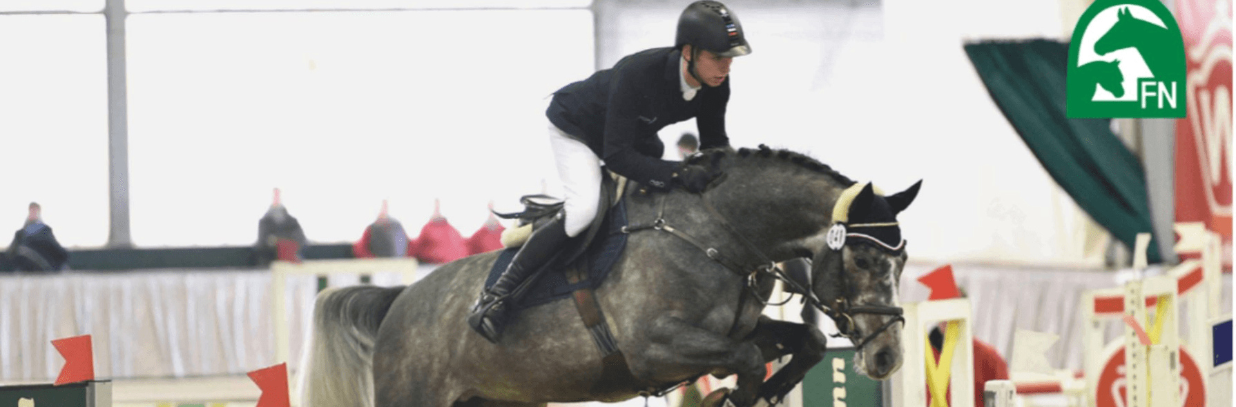 Abschlussüberprüfung der 50-tägigen Hengstleistungsprüfung (HLP) Springen