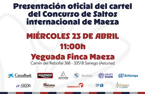 Presentación del Cartel Oficial del Concurso de saltos Internacional de Maeza 2025